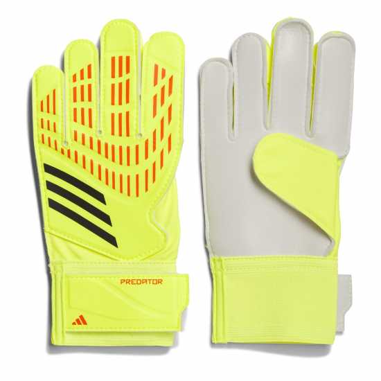 Adidas Детски Вратарски Ръкавици Predator Training Goalkeeper Gloves Juniors Yellow/Black Вратарски ръкавици и облекло