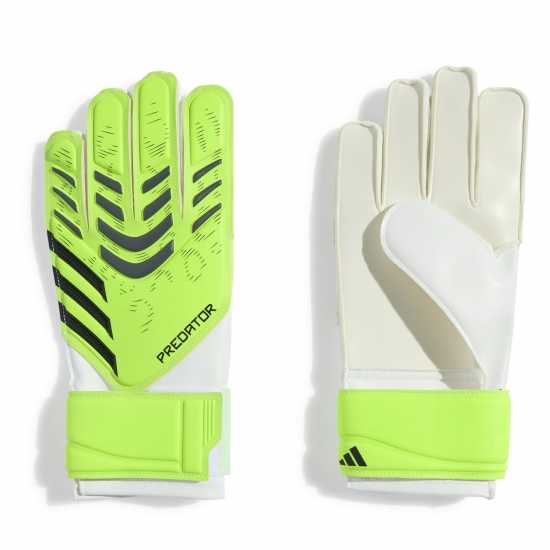 Adidas Детски Вратарски Ръкавици Predator Training Goalkeeper Gloves Juniors Lemon/Black Вратарски ръкавици и облекло