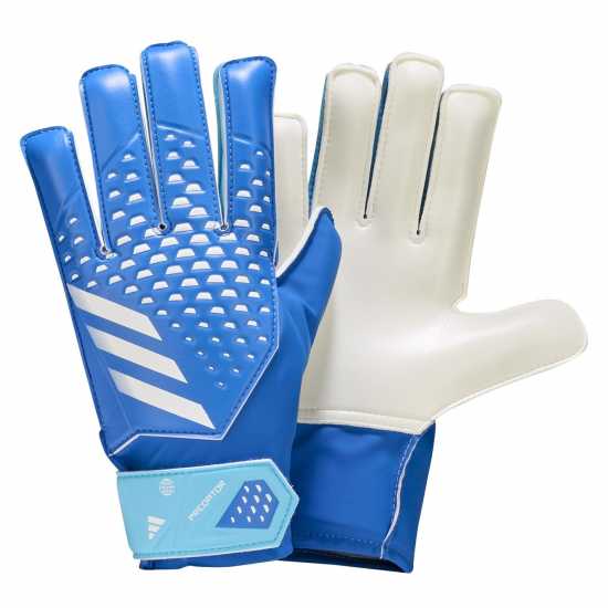 Adidas Детски Вратарски Ръкавици Predator Training Goalkeeper Gloves Juniors Blue/White Вратарски ръкавици и облекло