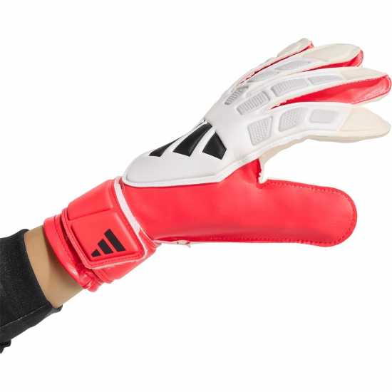 Adidas Детски Вратарски Ръкавици Predator Training Goalkeeper Gloves Juniors White/Red 