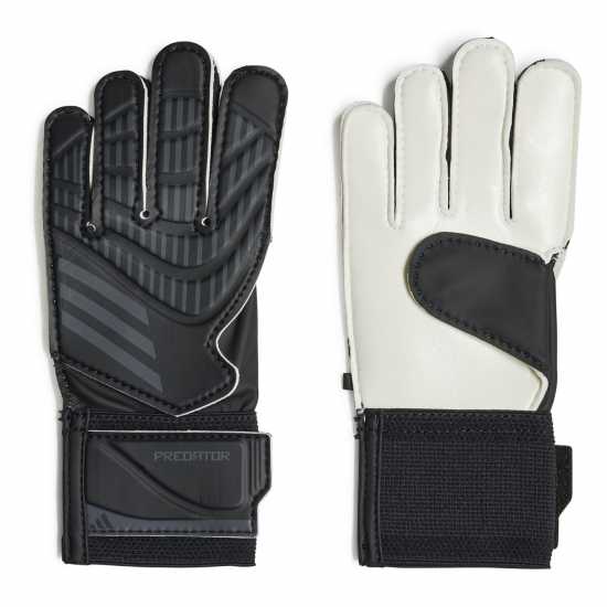 Adidas Детски Вратарски Ръкавици Predator Training Goalkeeper Gloves Juniors Black Вратарски ръкавици и облекло