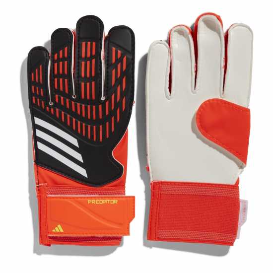 Adidas Детски Вратарски Ръкавици Predator Training Goalkeeper Gloves Juniors Black/Red Вратарски ръкавици и облекло