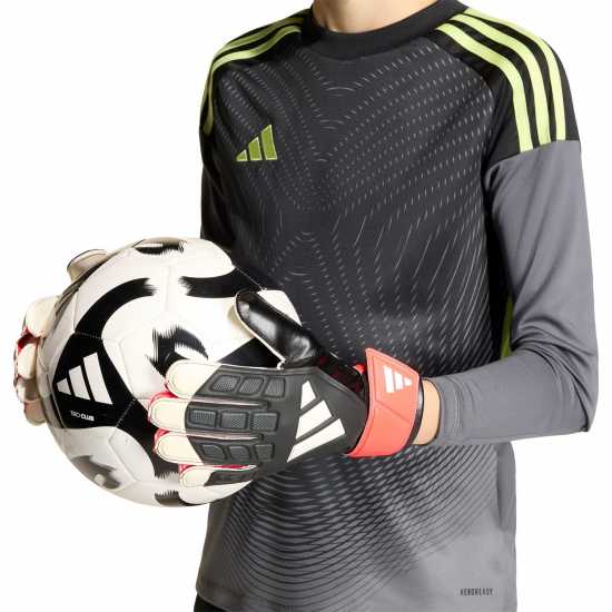 Adidas Детски Вратарски Ръкавици Predator Training Goalkeeper Gloves Juniors Black/Red 