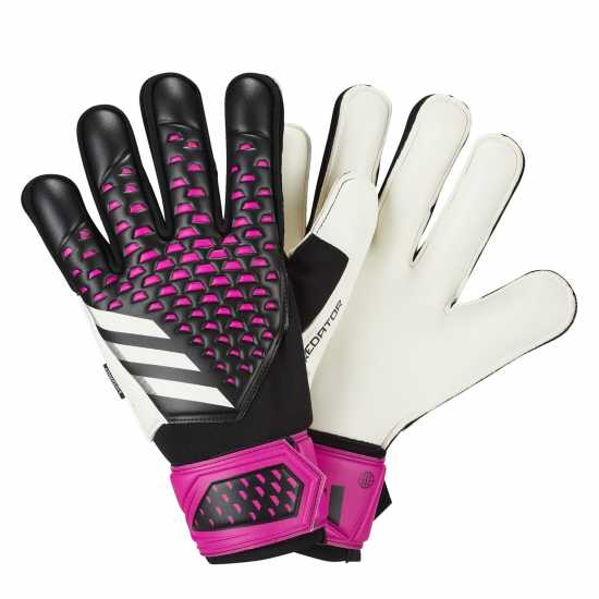 Вратарски ръкавици и облекло Adidas Мъжки Ръкавици Predator Match Fingersave Gloves Mens Black/Pink Adidas Мъжки Ръкавици Predator Match Fingersave Gloves Mens Black/Pink Вратарски ръкавици и облекло
