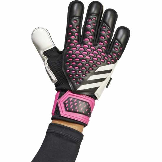 Вратарски ръкавици и облекло Adidas Мъжки Ръкавици Predator Match Fingersave Gloves Mens Black/Pink Adidas Мъжки Ръкавици Predator Match Fingersave Gloves Mens Black/Pink Вратарски ръкавици и облекло