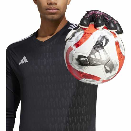 Вратарски ръкавици и облекло Adidas Мъжки Ръкавици Predator Match Fingersave Gloves Mens Black/Pink Adidas Мъжки Ръкавици Predator Match Fingersave Gloves Mens Black/Pink Вратарски ръкавици и облекло