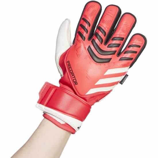 Adidas Вратарски Ръкавици Predator Match Fingersave Goalkeeper Gloves Adults Червен/Черен Вратарски ръкавици и облекло