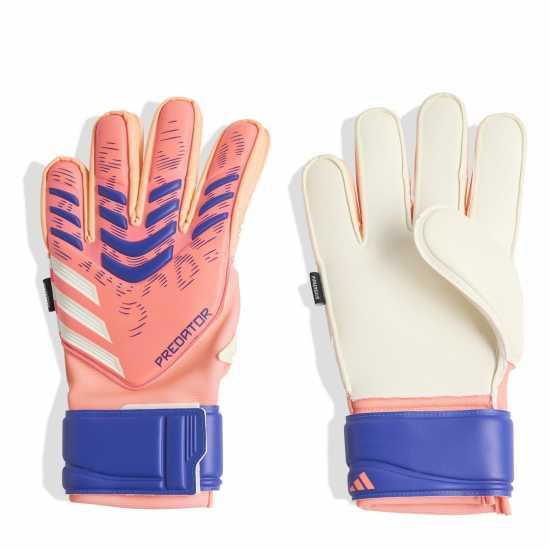 Adidas Вратарски Ръкавици Predator Match Fingersave Goalkeeper Gloves Adults Orange/White Adidas Вратарски Ръкавици Predator Match Fingersave Goalkeeper Gloves Adults Orange/White