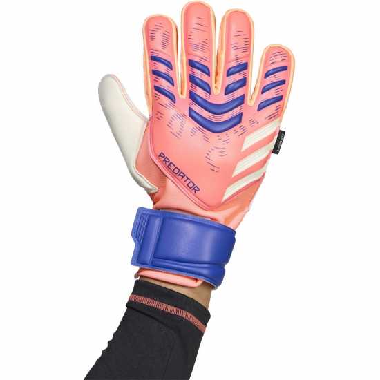 Adidas Вратарски Ръкавици Predator Match Fingersave Goalkeeper Gloves Adults Orange/White Adidas Вратарски Ръкавици Predator Match Fingersave Goalkeeper Gloves Adults Orange/White