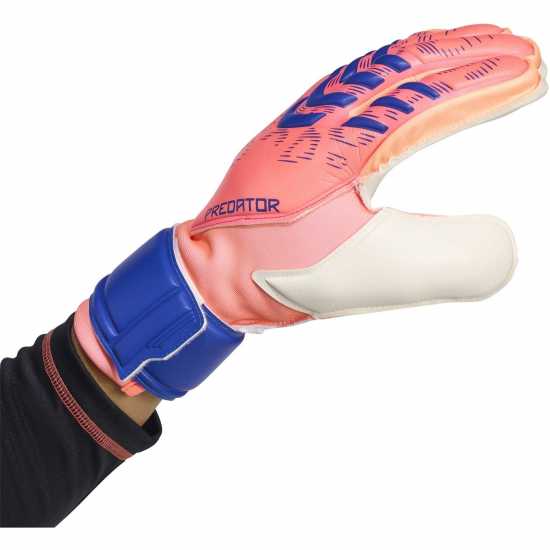 Adidas Вратарски Ръкавици Predator Match Fingersave Goalkeeper Gloves Adults Orange/White Adidas Вратарски Ръкавици Predator Match Fingersave Goalkeeper Gloves Adults Orange/White