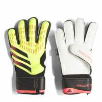 Adidas Мъжки Ръкавици Predator Match Fingersave Gloves Mens Yellow/Black Вратарски ръкавици и облекло