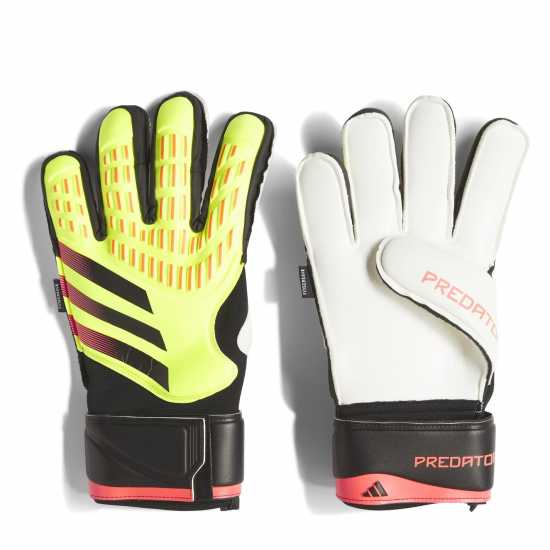Adidas Вратарски Ръкавици Predator Match Fingersave Goalkeeper Gloves Adults Жълто/Черно Вратарски ръкавици и облекло