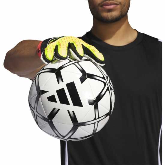 Adidas Вратарски Ръкавици Predator Match Fingersave Goalkeeper Gloves Adults Жълто/Черно Вратарски ръкавици и облекло