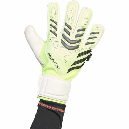 Adidas Вратарски Ръкавици Predator Match Fingersave Goalkeeper Gloves Adults Lemon/Black Вратарски ръкавици и облекло