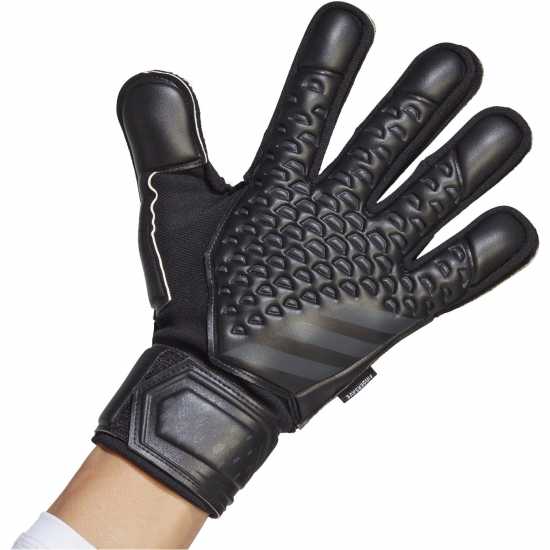 Adidas Вратарски Ръкавици Predator Match Fingersave Goalkeeper Gloves Adults Черно Вратарски ръкавици и облекло