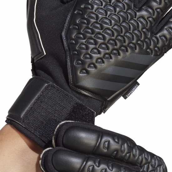 Adidas Вратарски Ръкавици Predator Match Fingersave Goalkeeper Gloves Adults Черно Вратарски ръкавици и облекло