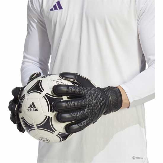 Adidas Вратарски Ръкавици Predator Match Fingersave Goalkeeper Gloves Adults Черно Вратарски ръкавици и облекло