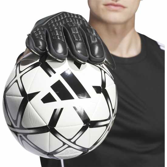 Adidas Вратарски Ръкавици Predator Match Fingersave Goalkeeper Gloves Adults Черно Вратарски ръкавици и облекло