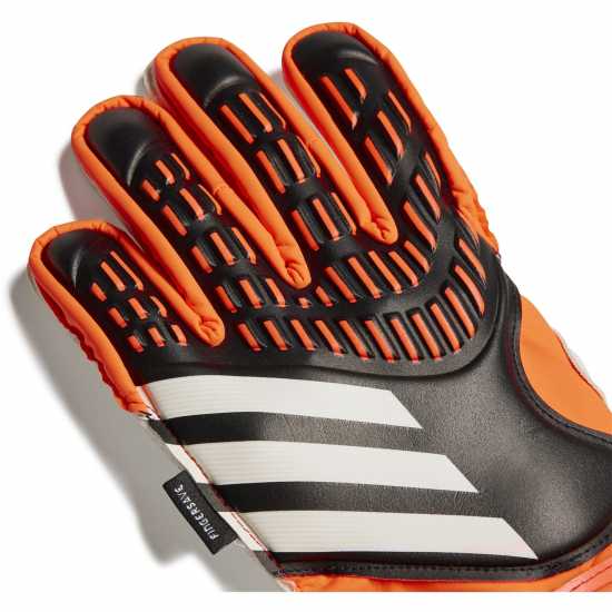 Adidas Детски Вратарски Ръкавици Predator Match Fingersave Goalkeeper Gloves Junior Black/Red Вратарски ръкавици и облекло