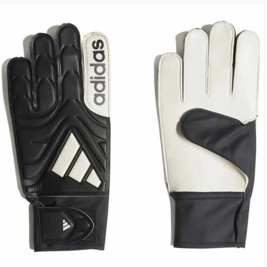 Adidas Детски Вратарски Ръкавици Copa Club Goalkeeper Gloves Juniors Черно/Бяло Вратарски ръкавици и облекло