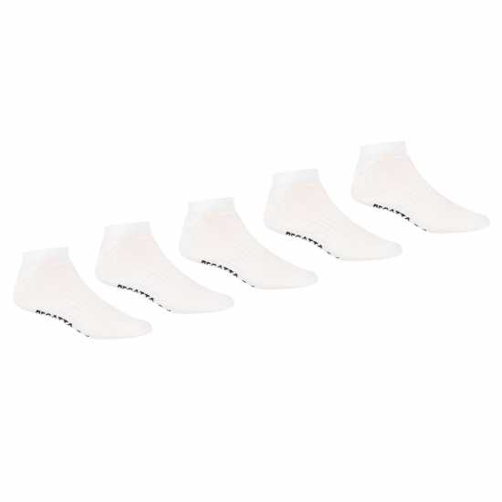 Regatta 5Бр. Мъжки Чорапи За Маратонки 5 Pack Trainer Socks White Мъжки чорапи
