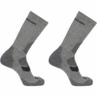 Salomon Lightweight Crew 2 Pack Walking Socks Unisex Сиво/Фантом 