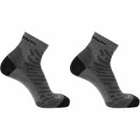 Salomon Wool Quarter 2 Pack Walking Socks Mens  
