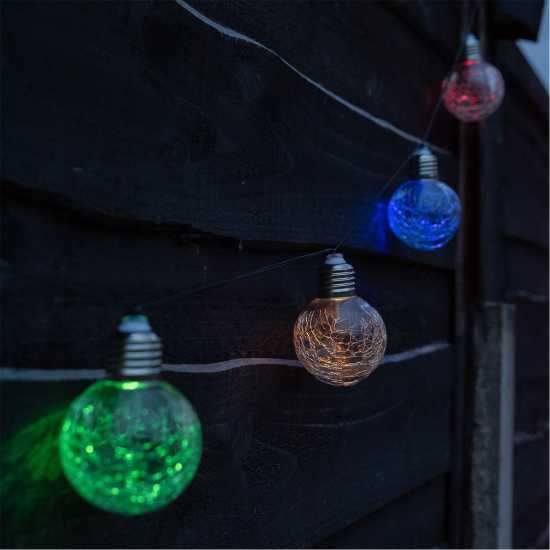 Streetwize Set Of 10 Crackle Ball Solar String Light  Градина
