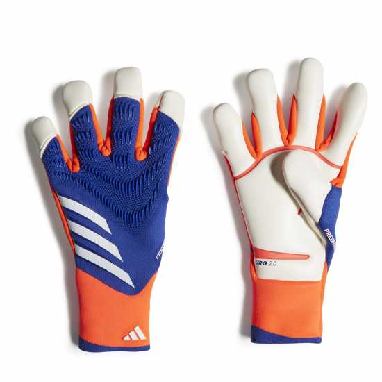 Adidas Вратарски Ръкавици Predator Pro Hybrid Goalkeeper Gloves Adults Синьо/Червено/Бяло Вратарски ръкавици и облекло