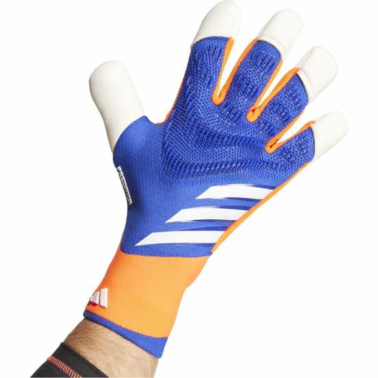Adidas Вратарски Ръкавици Predator Pro Hybrid Goalkeeper Gloves Adults Синьо/Червено/Бяло Вратарски ръкавици и облекло