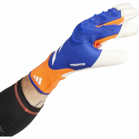 Adidas Вратарски Ръкавици Predator Pro Hybrid Goalkeeper Gloves Adults Синьо/Червено/Бяло Вратарски ръкавици и облекло
