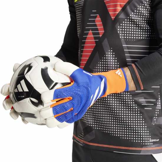 Adidas Вратарски Ръкавици Predator Pro Hybrid Goalkeeper Gloves Adults Синьо/Червено/Бяло Вратарски ръкавици и облекло