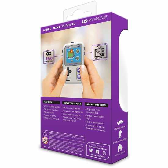 Gamer Mini Classic Grey/purple  