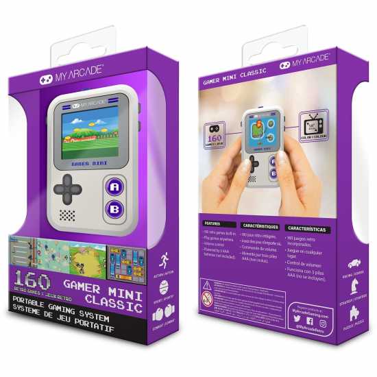 Gamer Mini Classic Grey/purple  