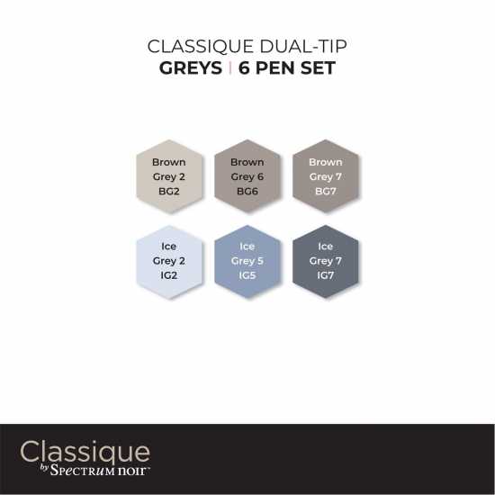 Spectrum Noir Classique (6Pc) - Greys