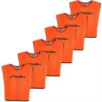 Sondico 6 Pack Mesh Hi Viz Training Bibs Orange Футболни аксесоари