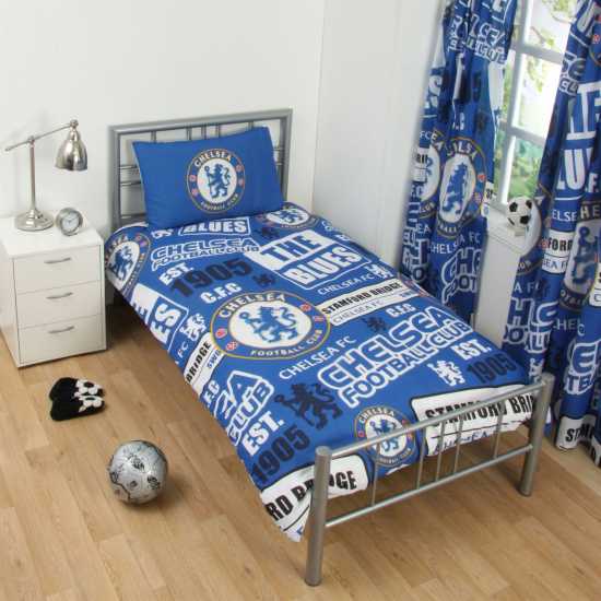 Футболни аксесоари Team Football Single Duvet Set Челси Team Football Single Duvet Set Челси Футболни аксесоари