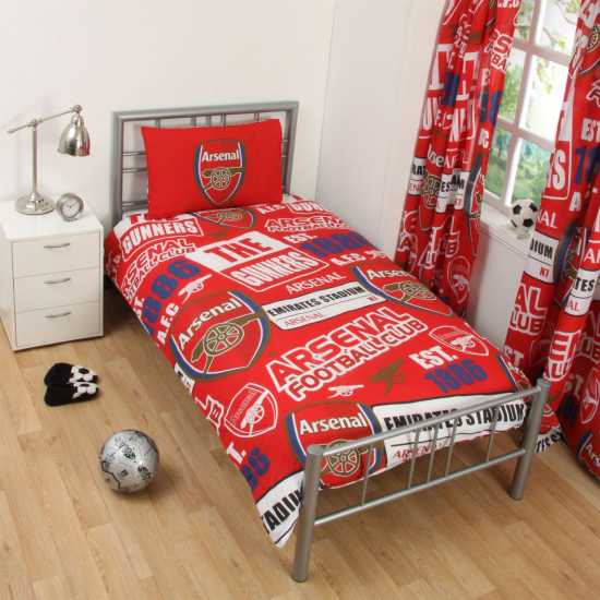 Футболни аксесоари Team Football Single Duvet Set Арсенал Team Football Single Duvet Set Арсенал Футболни аксесоари