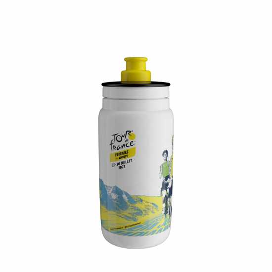 Elite Шише За Вода Tour De France 550Ml Water Bottle White/Yellow Бутилки за вода