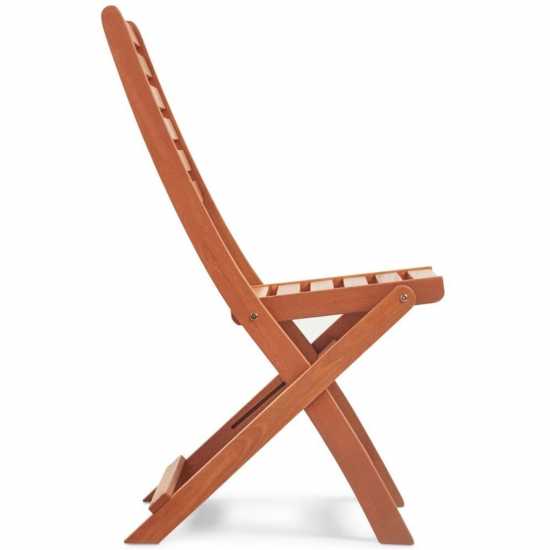 Vonhaus - 2 Pack Folding Wooden Chairs  Лагерни маси и столове