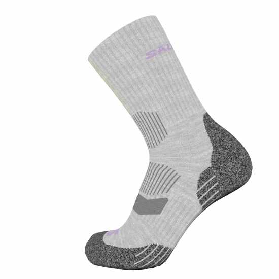 Почистване и импрегниране Salomon Lightweight Crew 2 Pack Walking Socks Womens Сиво/Лилаво Salomon Lightweight Crew 2 Pack Walking Socks Womens Сиво/Лилаво Почистване и импрегниране