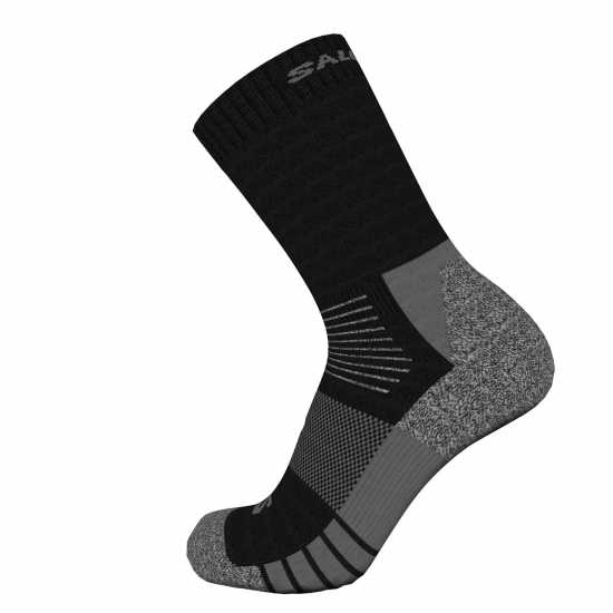 Salomon Merino Crew 2 Pack Walking Socks Womens Черно/Сиво Почистване и импрегниране