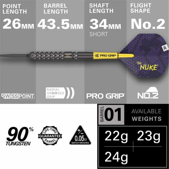 Target Darts Luke Littler G1 23G Tungsten Darts Target Darts Luke Littler G1 23G Tungsten Darts