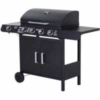 Outsunny 4+1 Gas Burner Grill Bbq
