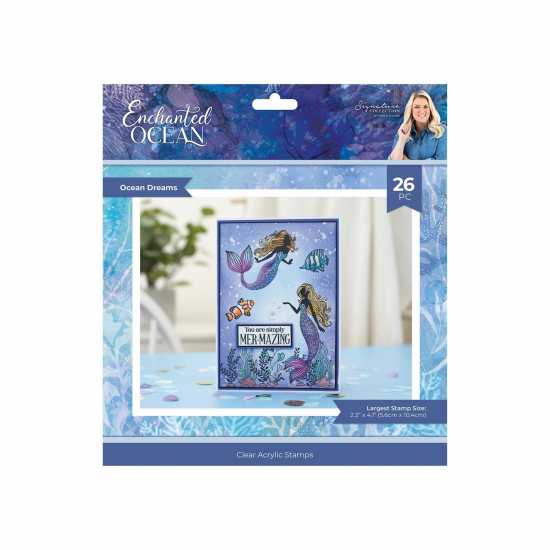 Enchanted Ocean - Clear Acrylic Stamps - 8X8Inch -  Канцеларски материали