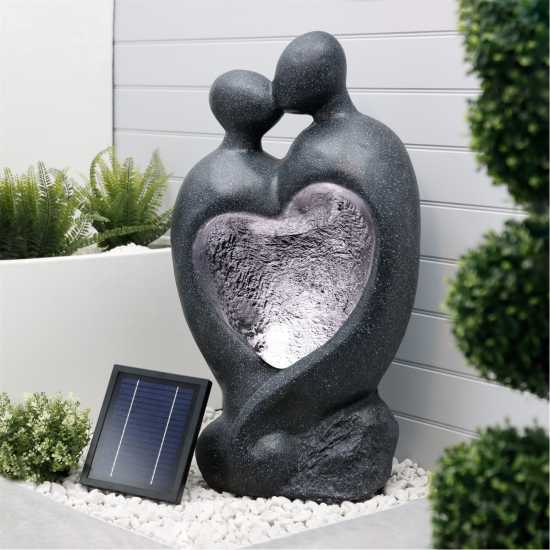 Carved Lovers Solar Water Feature  Градина