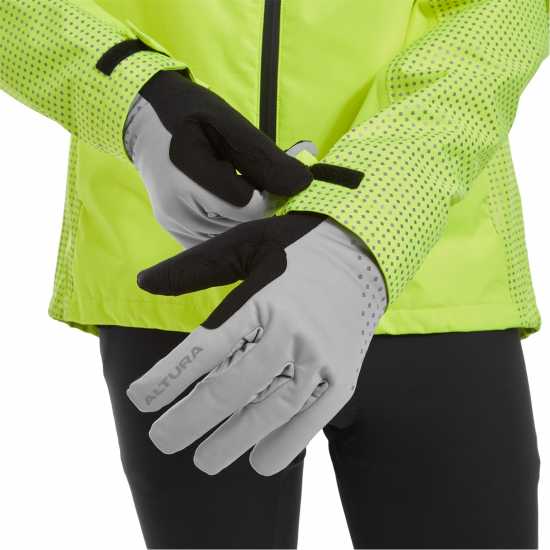 Nightvision Unisex Waterproof Insulated Gloves Light Grey Колоездачни аксесоари