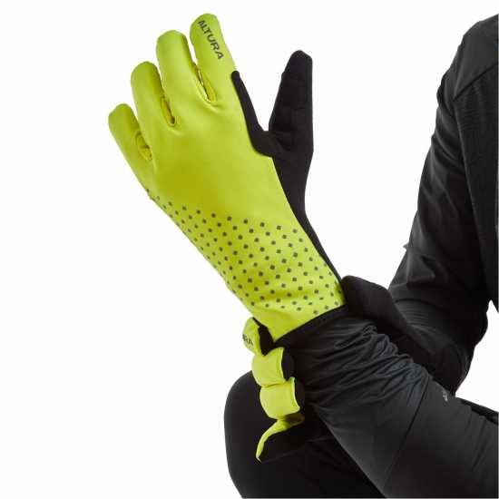 Nightvision Unisex Waterproof Insulated Gloves Yellow Колоездачни аксесоари
