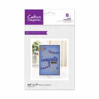 Crafters Companion Stamps & Dies - Many Congrats