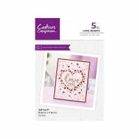 Crafters Companion Stamp & Die - Love Hearts